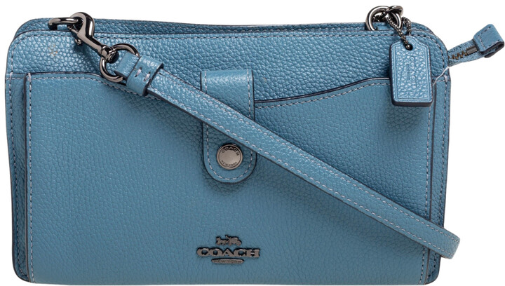 light blue coach purse crossbody