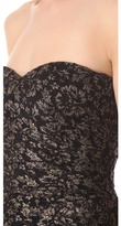 Thumbnail for your product : Rebecca Taylor Metallic Lace Strapless Dress
