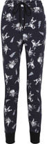 Thumbnail for your product : Markus Lupfer Cat Fight cotton-terry track pants