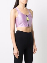 Thumbnail for your product : MSGM Chest Logo-Print Sports Bra