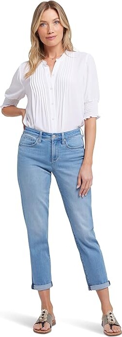 NYDJ Margot Girlfriend Jeans in Salamanca Sun Women's Casual Pants Salamanca Sun : 2 26.5, Cotton/Denim/Elastane