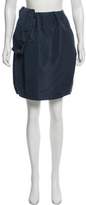 Thumbnail for your product : Prada Silk Knee-Length Skirt