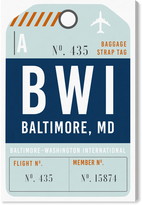 Thumbnail for your product : Oliver Gal Baltimore Luggage Tag Wall Art