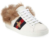 Thumbnail for your product : Gucci Ace Sneakers with Fur