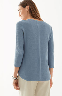 J. Jill 3/4-Sleeve Shirttail Pullover
