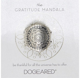 Dogeared Gratitude Mandala Center Flower Ring Ring