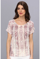Thumbnail for your product : 7 For All Mankind Seven7 Jeans Banded Bottom Cold Shoulder Sublimation