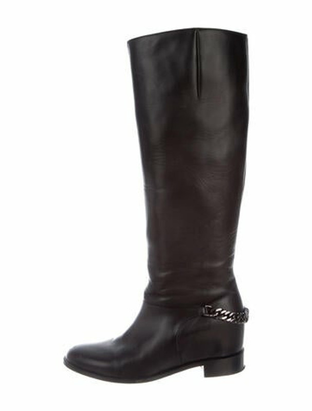 Christian Louboutin Cate Riding Boots Leather Riding Boots Black ...