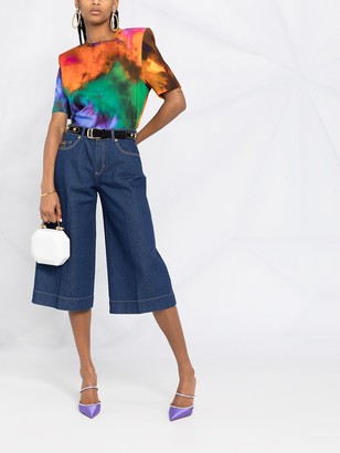 Versace Jeans Couture High-Waist Flared Culottes