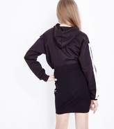 Thumbnail for your product : New Look Girls Black Side Stripe Ring Zip Skirt