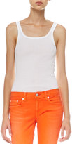 Thumbnail for your product : Ralph Lauren Ribbed Scoop-Back Tank, White