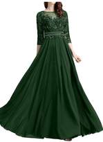 Thumbnail for your product : Rieshaneea Womens 3/4 Sleeves Mother of The Bride Dresses Formal Gown