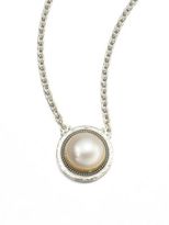 Thumbnail for your product : Gurhan Gauntlet White Mabe Pearl & Sterling Silver Pendant Necklace