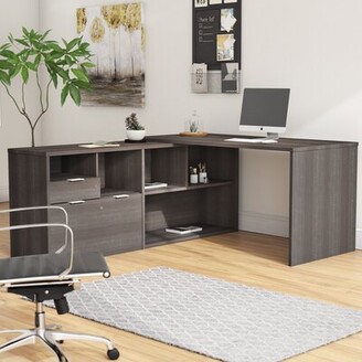 Brayden Studio Prattsburgh Reversible L-Shape Executive Desk - ShopStyle