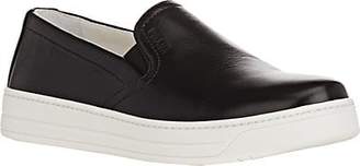 Prada Prada Women's Leather Slip-On Sneakers - Black