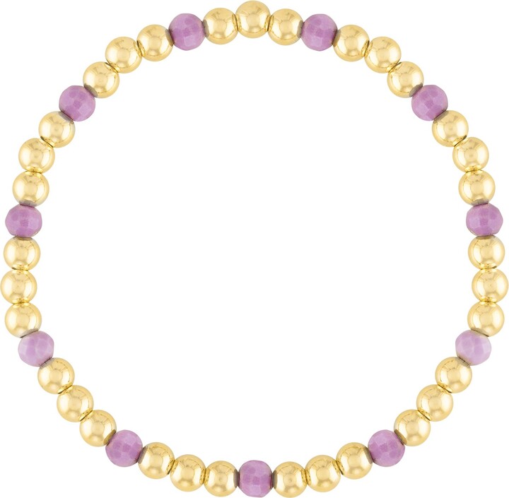Olivia Le Pink Gemstone Bubble Beaded Bracelet