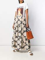 Thumbnail for your product : Ballantyne geometric pattern long skirt