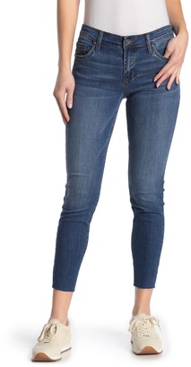 KUT from the Kloth Donna Raw Hem Ankle Skinny Jeans