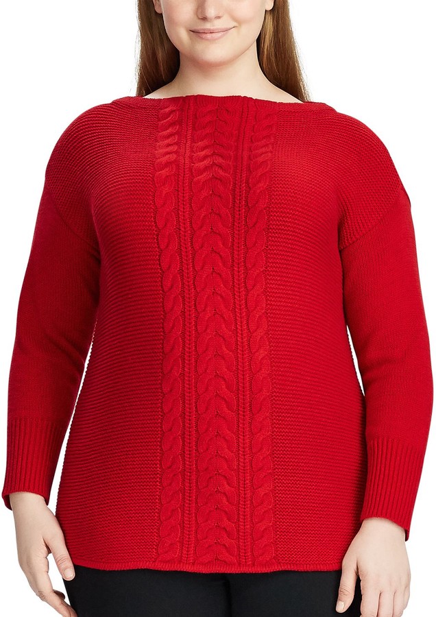 plus size red sweater