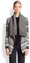 Thumbnail for your product : Yigal Azrouel Baby Alpaca Graphic Knit Cardigan