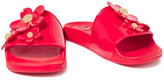 Thumbnail for your product : Marc Jacobs Floral-appliqued Studded Pvc Slides