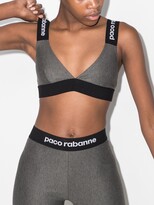 Thumbnail for your product : Paco Rabanne Logo-Trim Sports Bra