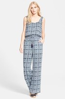 Thumbnail for your product : Tory Burch 'Laguna' Print Silk Jumpsuit