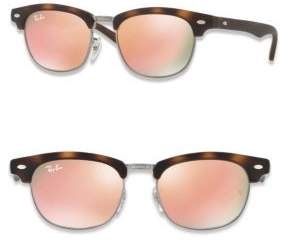 Ray-Ban Kid's Mirrored Clubmaster Sunglasses