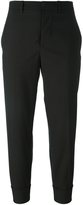 Marni MARNI CROPPED SLIM FIT TROUSERS, FEMME, TAILLE: 40, MARRON