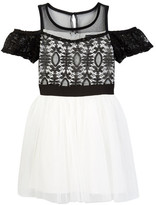 Thumbnail for your product : My Michelle mymichelle Lace Top Cold Shoulder Dress (Big Girls)
