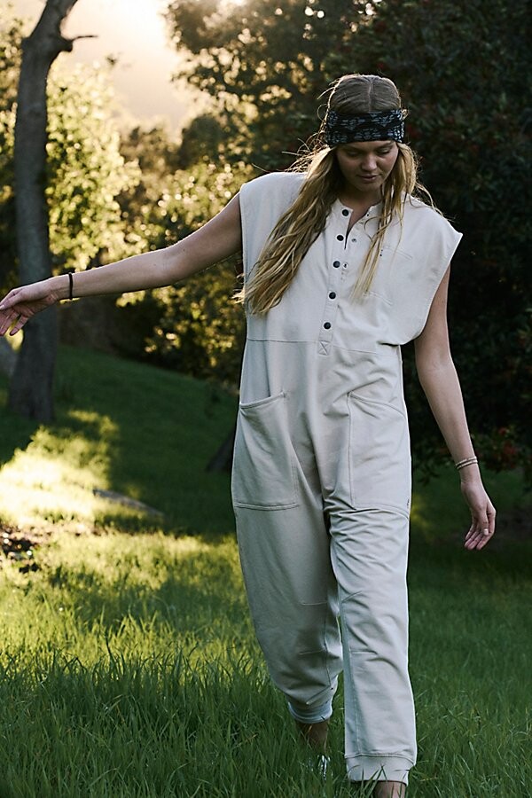 FREE PEOPLE MOVEMENT All Day Everyday Henley Jumpsuit by at Free People -  ShopStyle