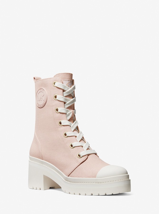michael michael kors corey canvas combat boot