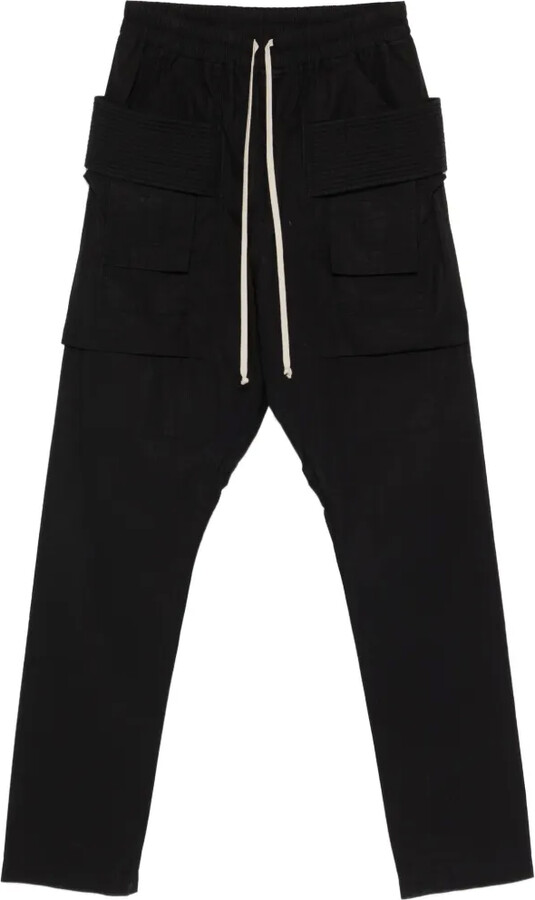 Rick Owens Drawstring Cotton Trousers