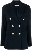 Thumbnail for your product : Circolo 1901 Double-Breasted Cotton Blazer