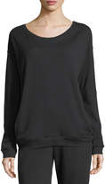 Thumbnail for your product : Neiman Marcus Majestic Paris for Crewneck Cotton/Cashmere Sweatshirt