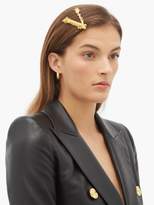Thumbnail for your product : Versace Virtus Hair Slide - Womens - Gold