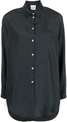 Alysi Long-Sleeve Silk Shirt