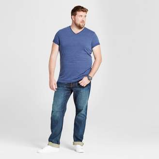 Goodfellow & Co Men's Big & Tall Standard Fit Short Sleeve V-Neck T-Shirt - Goodfellow & Co Dark Blue