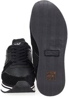 Thumbnail for your product : Emporio Armani Black Platform Sneaker With Rhinestones