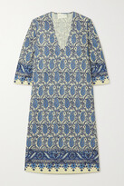 Thumbnail for your product : Cara Cara + Cabana Martina Paisley-print Cotton-poplin Dress - Blue