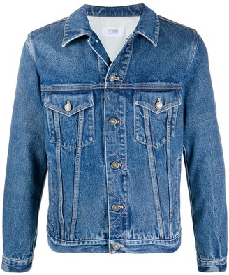 givenchy logo print denim jacket