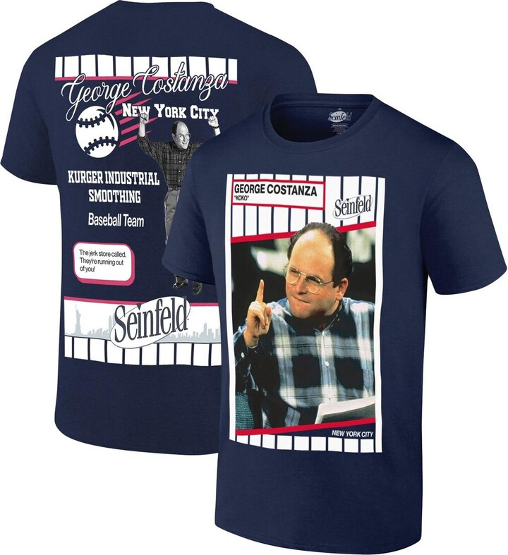 Ripple Junction Men's Navy Seinfeld New York Baseball T-Shirt