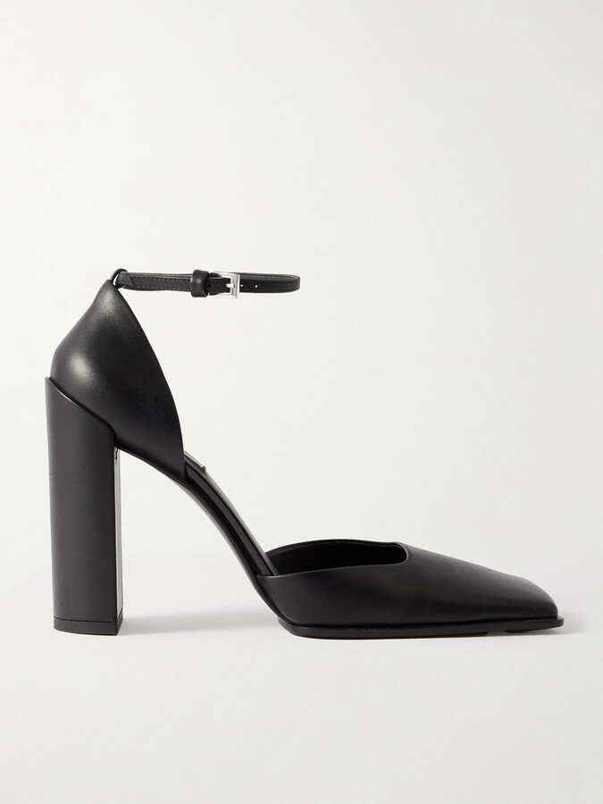Alaia 90 Leather Pumps - Black