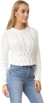 Thumbnail for your product : For Love & Lemons Knitz Greenwich Crop Sweater