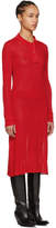 Thumbnail for your product : Maison Margiela Red Irregular Rib Knit Dress