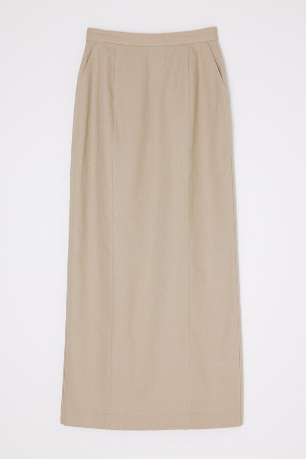 Linen Cotton I Line Skirt