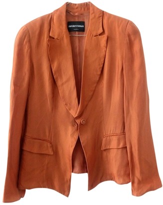 Emporio Armani Orange Silk Jacket for Women