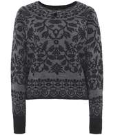 Thumbnail for your product : High Wool Plush Intarsia Knit Jumper