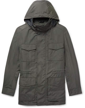 Brioni Shell Hooded Field Jacket With Detachable Quilted Gilet