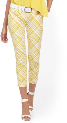 yellow plaid dress pants